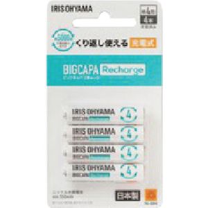 アイリスオーヤマ アイリスオーヤマ BCR-R4MH/4B ビックキャパ リチャージ 単4形ニッケル水素電池 4本パック