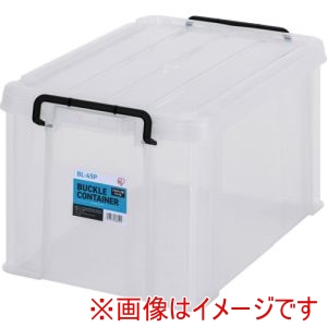 アイリスオーヤマ IRIS アイリスオーヤマ BL-45P-CL 299238 バックルコンテナ クリア メーカー直送 代引不可 北海道沖縄離島不可