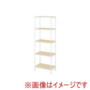 アイリスオーヤマ IRIS アイリスオーヤマ CMM-55165B カラーメタルラック ウッドボード付き ホワイト