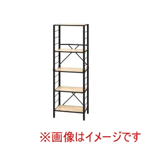 アイリスオーヤマ IRIS アイリスオーヤマ KRSR5-560 組立簡単 連結スチールラック ナチュラルオーク