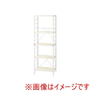 アイリスオーヤマ IRIS アイリスオーヤマ KRSR5-560 組立簡単 連結スチールラック ホワイトアッシュ