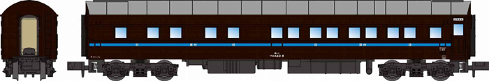  マイクロエース マイクロエース A8559　マロネ40-8　ぶどう色1号　淡青帯　品川客車区