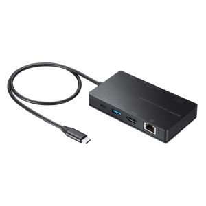 サンワサプライ SANWA SUPPLY サンワサプライ USB-DKM3BK USB Type-C ドッキングステーション