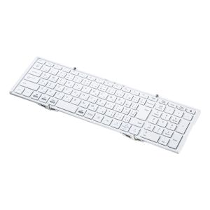サンワサプライ SANWA SUPPLY サンワサプライ SKB-BT35W Bluetooth 折りたたみフルキーボード