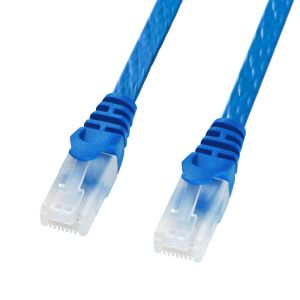 サンワサプライ SANWA SUPPLY サンワサプライ LA-FL6TS-02BL フラット LANケーブル カテゴリ6 ツメ折れ防止コネクタ付き