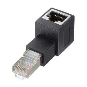 サンワサプライ SANWA SUPPLY サンワサプライ ADT-RJ6A-LD RJ-45L型 変換アダプタ 下出し カテゴリ6A STP