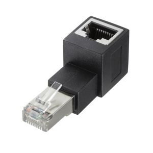 サンワサプライ SANWA SUPPLY サンワサプライ ADT-RJ6A-LU RJ-45L型 変換アダプタ 上出し カテゴリ6A STP