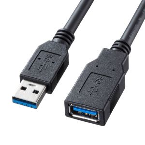 サンワサプライ SANWA SUPPLY サンワサプライ KU30-EN05K USB3.0延長ケーブル 0.5m
