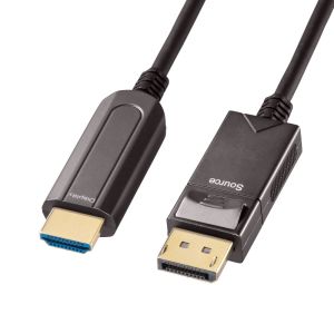 サンワサプライ SANWA SUPPLY サンワサプライ KC-DPHDFB100 DisplayPort-HDMI変換光ファイバーケーブル 10m