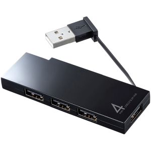 サンワサプライ SANWA SUPPLY USB2.0ハブ(4ポート・ブラック) USB-2H416BK