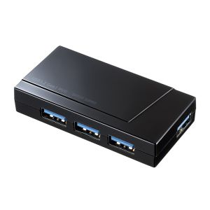 サンワサプライ SANWA SUPPLY サンワサプライ USB-3H418BKN USB3.2 Gen1 4ポートハブ 4ポート セルフ バスパワー両用