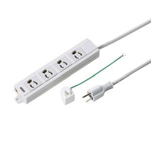 サンワサプライ SANWA SUPPLY 電源タップ 3m 4個口 TAP-MG341N2-3
