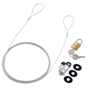 サンワサプライ SANWA SUPPLY パソコンセキュリティワイヤーロック(南京錠タイプ) SL-59