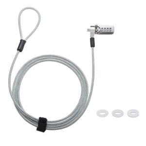 サンワサプライ SANWA SUPPLY サンワサプライ SLE-39S セキュリティワイヤー 標準スロット対応 ダイヤル錠