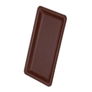 オープン工業 オープン工業 レザー調カルトン スリム 茶 KN-62