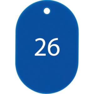 オープン工業 OP OP BF-51-BU 番号札 大 番号入り26～50 青 25枚入  オープン工業