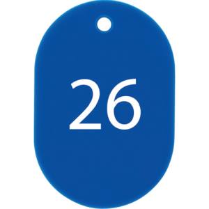 オープン工業 OP OP BF-71-BU 番号札 小 番号入り26～50 青 25枚入  オープン工業