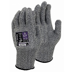 おたふく手袋 OTAFUKU おたふく A-479-M 耐切創手袋 ソフキャッチプラス ウルトラガード 13G ノンコート ヘザーグレー M  5双入