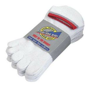 おたふく手袋 OTAFUKU おたふく手袋 S-803N スニーカータイプソックス ホワイト (5本指) 3足組