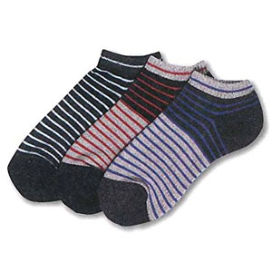 おたふく手袋 OTAFUKU おたふく手袋 S-425 マリンボーダー カラー (先丸) 3P アソート 色指定不可