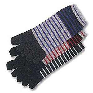 おたふく手袋 OTAFUKU おたふく手袋 S-445 マリンボダー カラー (5本指) 3P アソート 色指定不可