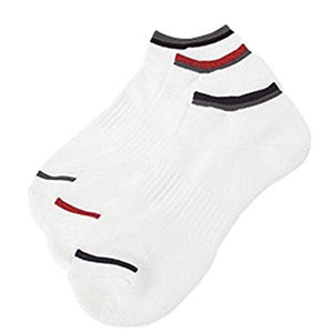 おたふく手袋 OTAFUKU おたふく手袋 S-801 スニーカータイプソックス ホワイト (先丸) 3足組 アソート 色指定不可