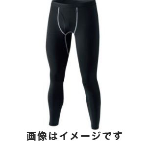 おたふく手袋 OTAFUKU おたふく手袋 JW-165 BTパワーストレッチ前開き ロングタイツ ブラック LL