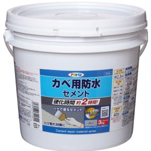アサヒペン アサヒペン カベ用防水セメント グレー 3KG