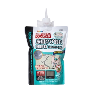 アサヒペン アサヒペン 313089 床用ひび割れ補修材 コンクリート用 700ML W114グレー