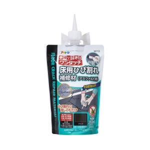 アサヒペン アサヒペン 313102 床用ひび割れ補修材 アスファルト用 350ML W114ブラック