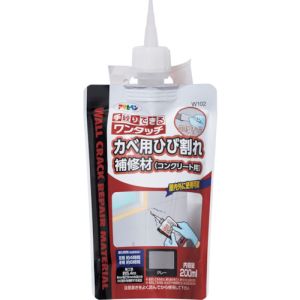 アサヒペン アサヒペン 313126 ワンタッチ カベ用ひび割れ補修材 200ML W102グレー