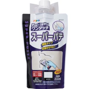 アサヒペン アサヒペン 313164 ワンタッチ スーパーパテ 200ML W101ホワイト