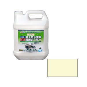 アサヒペン アサヒペン 水性簡易屋上防水塗料シーラー4L ライトレモン