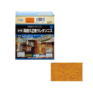 アサヒペン アサヒペン 水性2液ウレタンニス 300Gセット ライトオーク