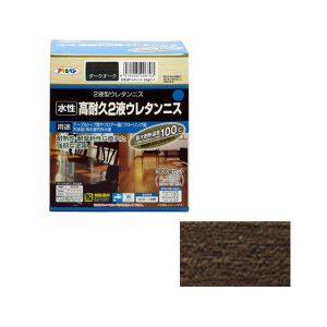 アサヒペン アサヒペン 水性2液ウレタンニス 300Gセット ダークオーク