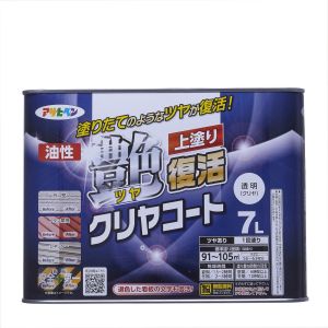 アサヒペン アサヒペン 油性ツヤ復活クリヤコート 7L クリヤ