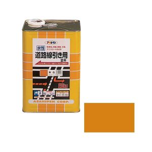 アサヒペン アサヒペン 水性道路線引き用塗料 20KG 黄色