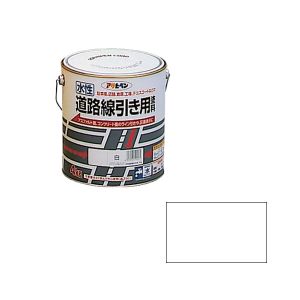 アサヒペン アサヒペン 水性道路線引き用塗料 4KG 白