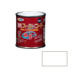 アサヒペン アサヒペン 油性スーパーコート 1/12L ツヤ消し白