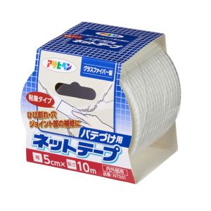 アサヒペン アサヒペン NT001 粘着タイプパテづけ用ネットテープ 5cm ×10m