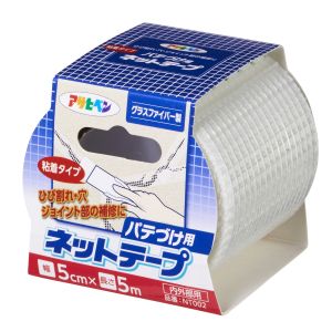 アサヒペン アサヒペン NT002 粘着タイプパテづけ用ネットテープ 5cm ×5m