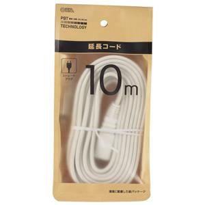 オーム電機 OHM オーム電機 10m 延長コード HS-T110EDLP22
