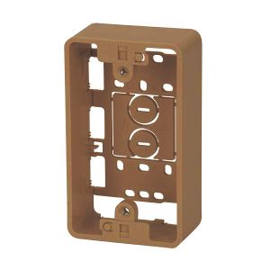 オーム電機 OHM オーム電機 モール用BOX 茶 １個用 DZ-FCB1BR 00-4284