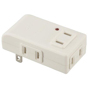 オーム電機 OHM オーム電機 HS-AKL4PBT-W 雷に強いマイクロタップ 4個口 白 00-6968