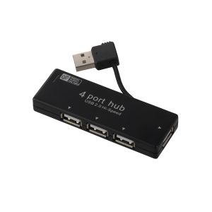 オーム電機 OHM オーム電機 4ポートハブ 収納式 ブラック 01-3502 PC-SH4PS1-K