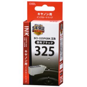 オーム電機 OHM オーム電機 キヤノン互換 BCI-325PGBK 顔料ブラック 01-4151 INK-C325B-BK