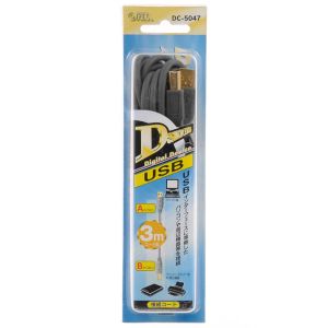 オーム電機 OHM オーム電機 USB2.0ケーブル USB Aタイプ-USB Bタイプ3m 01-5047 DC-5047