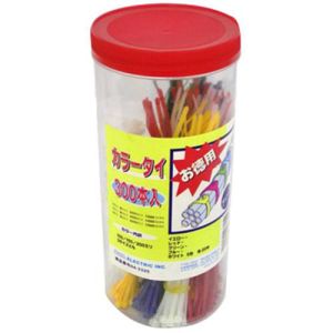 オーム電機 OHM オーム電機 ロックタイ 300mm 300本入 カラーセット CAS300P 04-3325