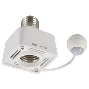 オーム電機 OHM オーム電機 センサーソケット E26 停電補助灯付き 04-8391 HS-LPBA4-W