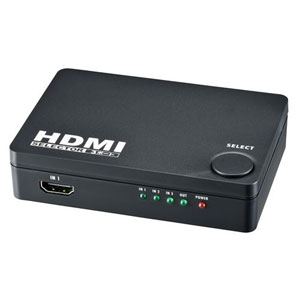 オーム電機 OHM オーム電機 HDMIセレクター 3ポート 黒 AV-S03S-K 05-0576